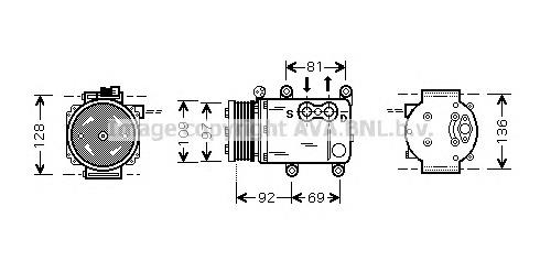 FDK419 AVA compresor de aire acondicionado