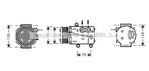 FDK340 AVA compresor de aire acondicionado