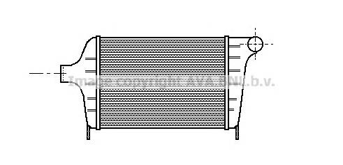 Radiador de aire, intercooler para Lancia Prisma (831AB0)