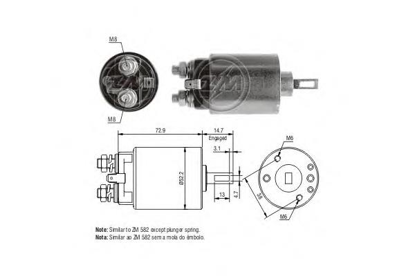 ZM681 ERA interruptor magnético, estárter