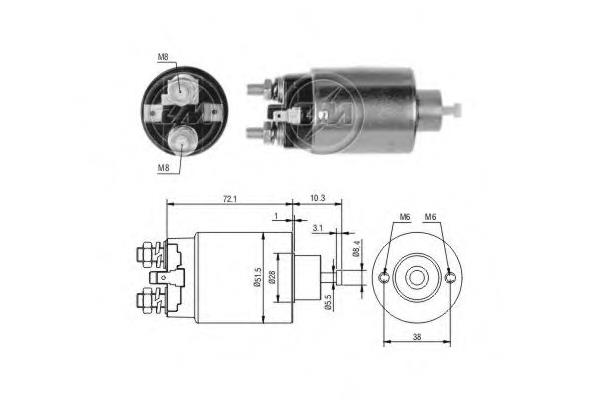 Interruptor magnético, estárter ZM697 ERA