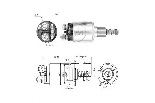 Interruptor magnético, estárter ZM732 ERA