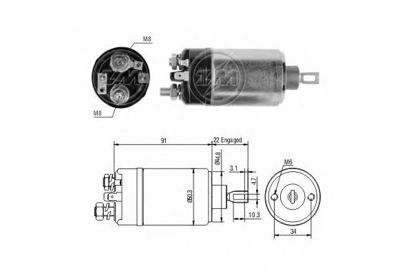 ZM726 ERA interruptor magnético, estárter