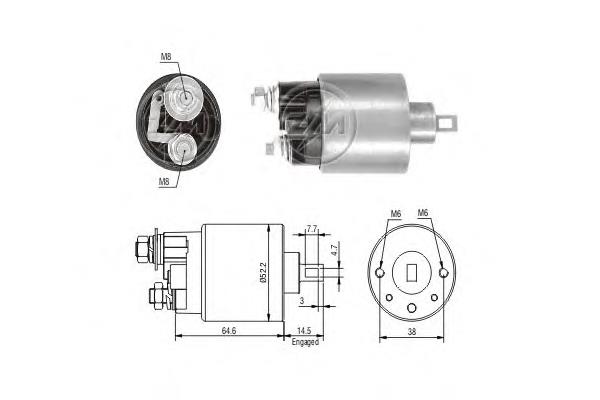 Interruptor magnético, estárter ZM712 ERA