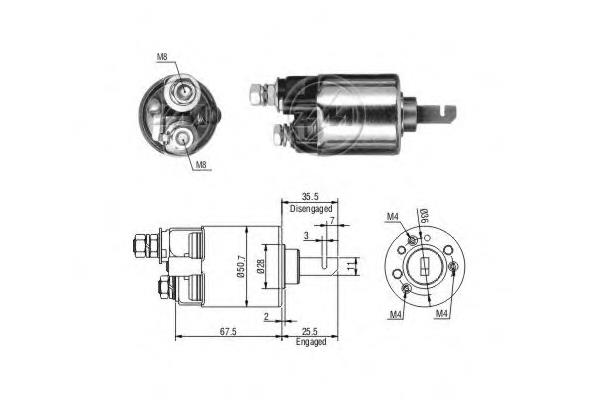Interruptor solenoide para Honda Accord (CD7)