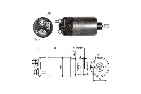 Interruptor solenoide para Alfa Romeo 156 (932)