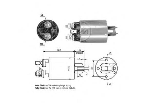 Interruptor solenoide para Nissan Laurel (C31)