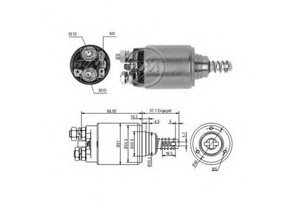 Interruptor magnético, estárter ZM647 ERA