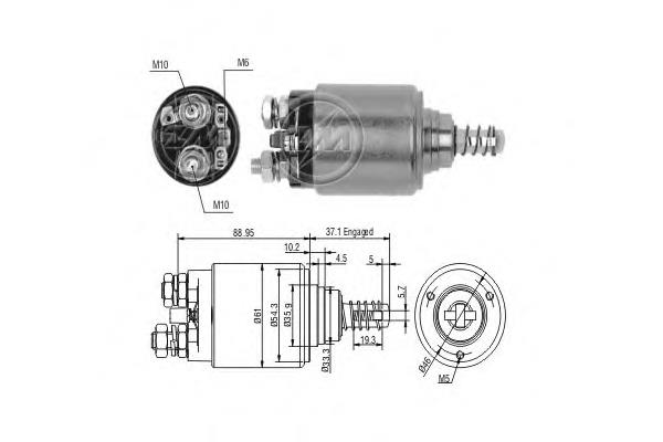 Interruptor magnético, estárter 0331402013 Bosch