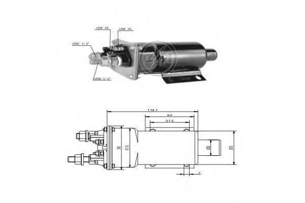 Interruptor magnético, estárter ZM950 ERA