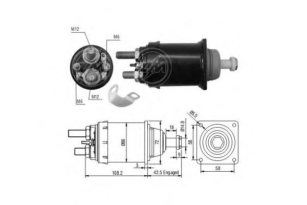 ZM835 ERA interruptor magnético, estárter