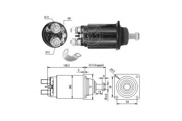 ZM833 ERA interruptor magnético, estárter