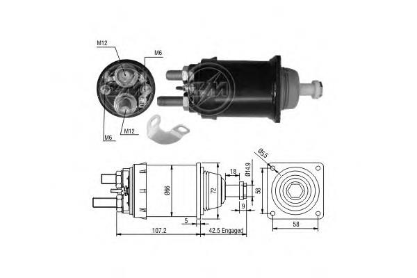 ZM836 ERA interruptor magnético, estárter