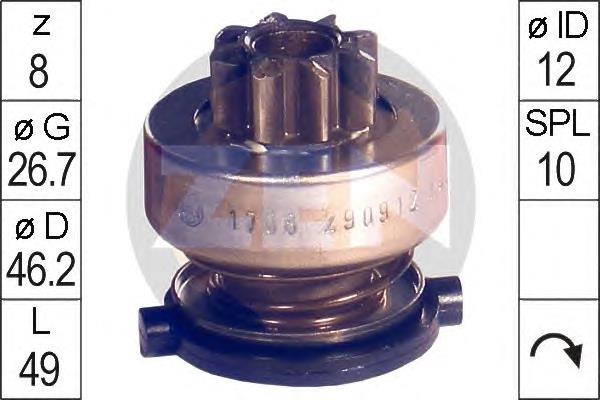 Bendix, motor de arranque ZN1708 ERA