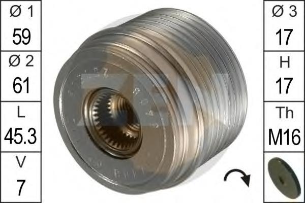 Polea rueda libre ERA ZN5408 precio, desde 37,74 EUR