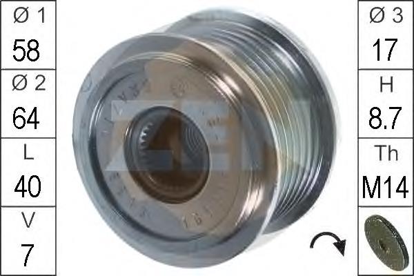 Polea rueda libre ERA ZN5513 precio, desde 37,24 EUR