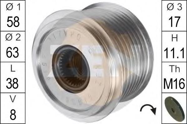 Rueda libre alternador  para Porsche 911 Targa 997