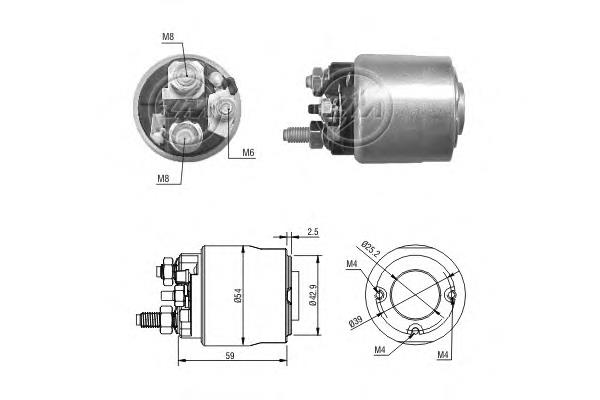 ZM3495 ERA Solenoide arranque