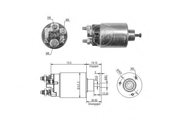 ZM2860 ERA Solenoide arranque