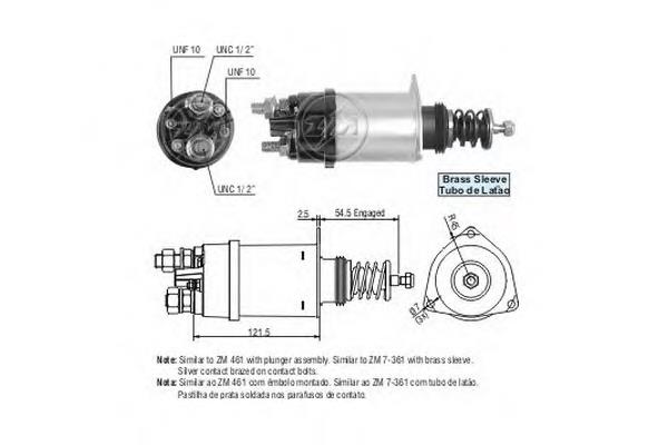 Interruptor magnético, estárter 81012987 Power MAX