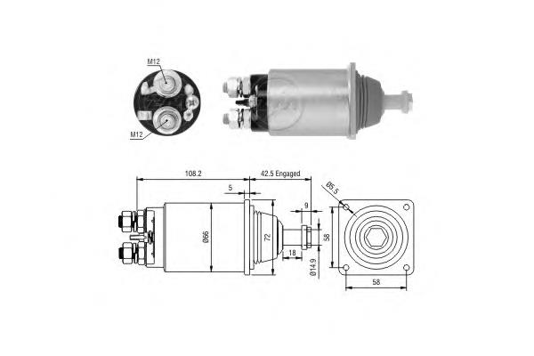 Interruptor magnético, estárter ZM1833 ERA