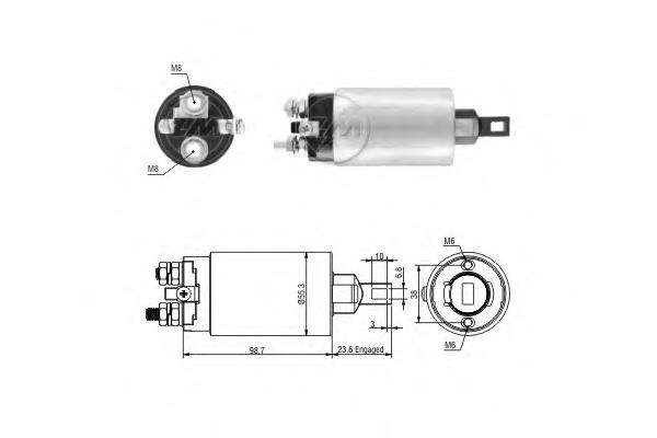 1895 ZM interruptor magnético, estárter