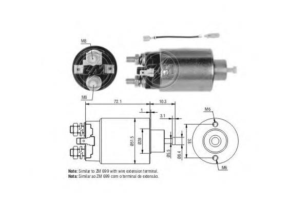 Motor de arranque ZM1699 ERA