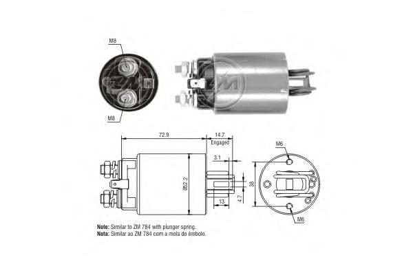 131800 Cargo Solenoide arranque