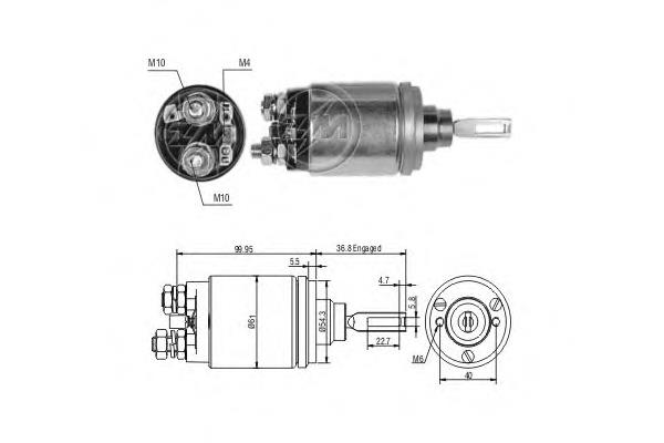 ZM541 ERA Solenoide arranque