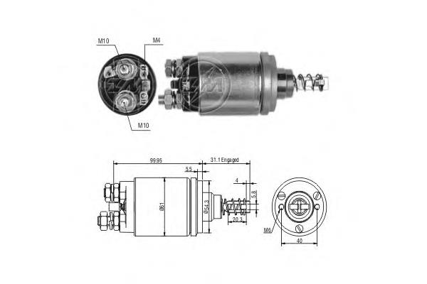 ZM542 ERA Solenoide arranque