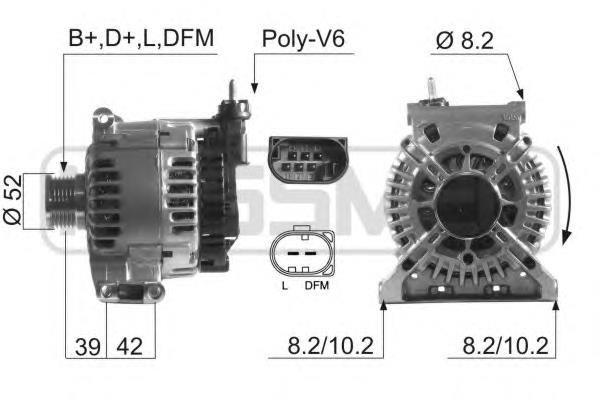 Alternador 210635 ERA