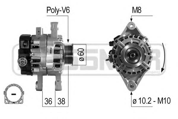 Alternador 270600Q14084 Toyota