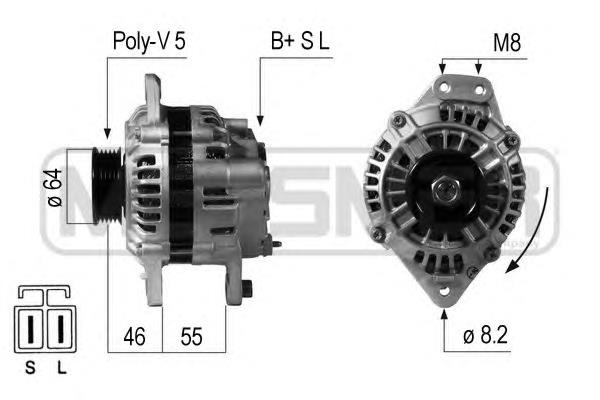 210648 ERA Alternador de coche