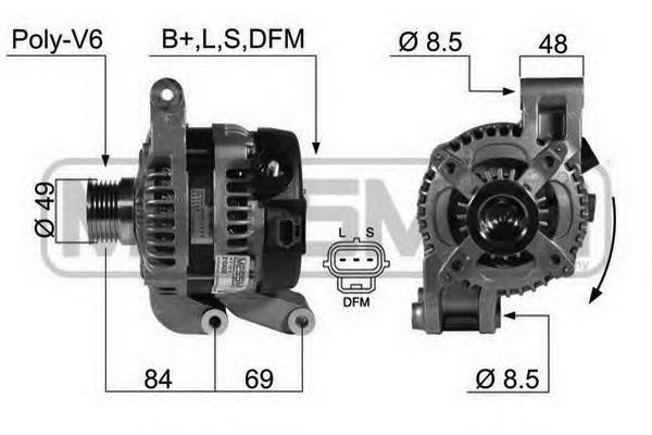 Alternador del motor ERA 210438 precio, desde 85,67 EUR