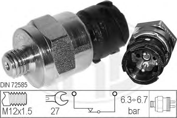 Sensor de presión, frenos de aire 330499 ERA