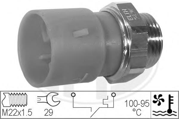 Sensor, temperatura del refrigerante (encendido el ventilador del radiador) 330301 ERA