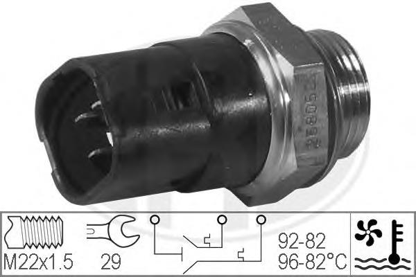 330214 ERA sensor, temperatura del refrigerante (encendido el ventilador del radiador)