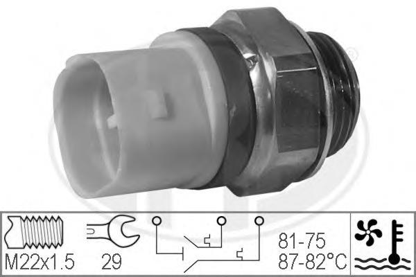 330222 ERA sensor, temperatura del refrigerante (encendido el ventilador del radiador)