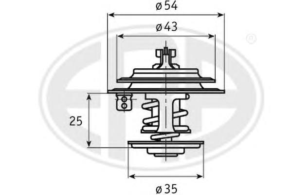 350310 ERA termostato, refrigerante