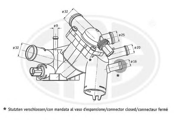 350345 ERA termostato, refrigerante