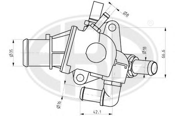 350058 ERA termostato, refrigerante