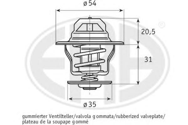 350033 ERA termostato, refrigerante