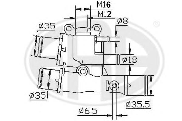 350047 ERA termostato, refrigerante