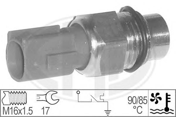 Sensor, temperatura del refrigerante (encendido el ventilador del radiador) 330768 ERA