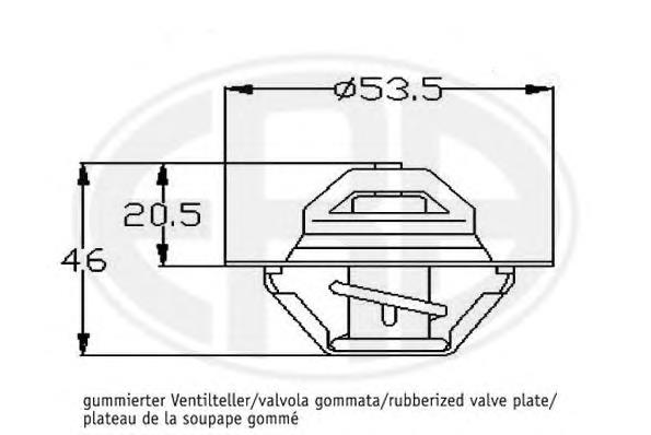 350266 ERA termostato, refrigerante