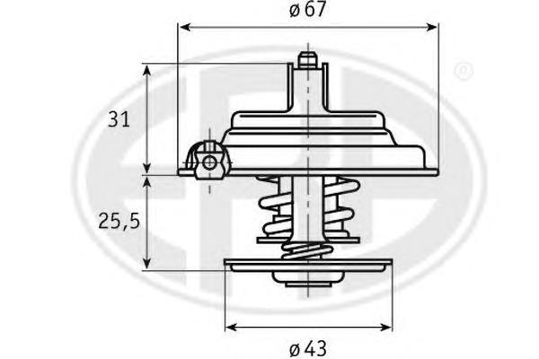 350184 ERA termostato, refrigerante