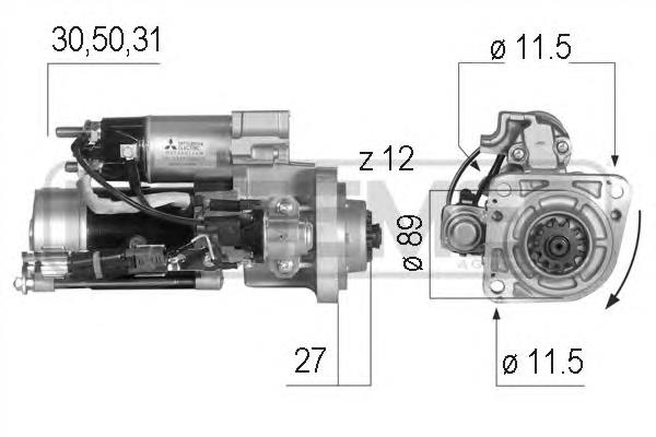 220556 ERA motor de arranque