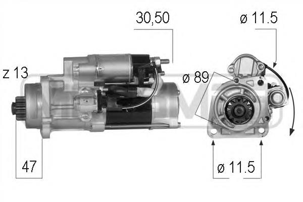 Motor de arranque SG2010 General Motors