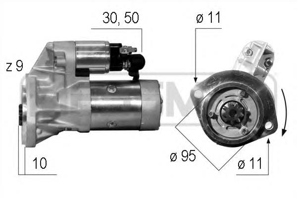 Motor de arranque 458896 VALEO