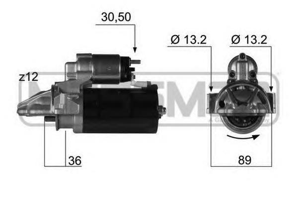 Motor de arranque 220353 ERA